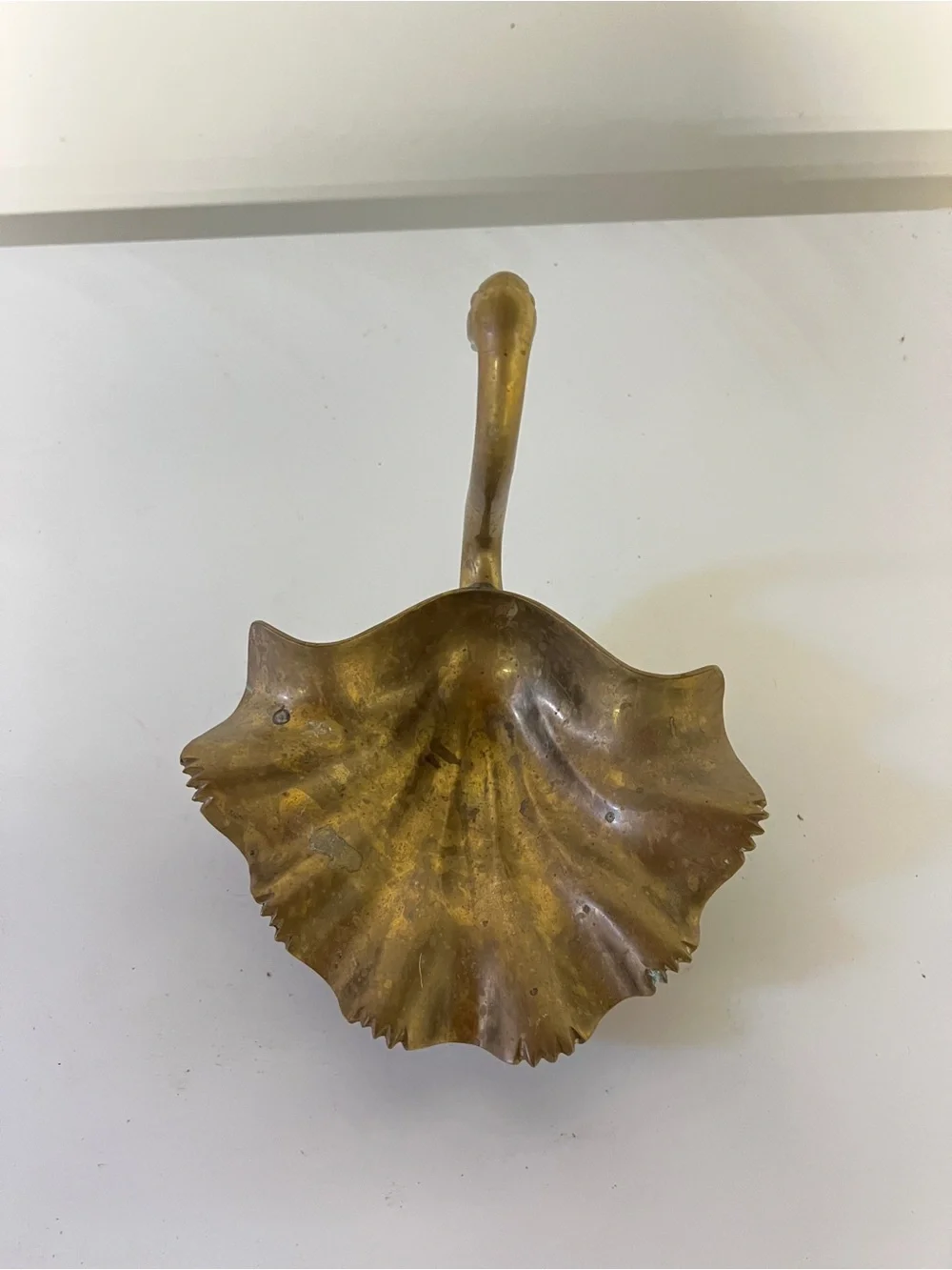 Vintage Brass Swan jewelry holder Accent in Gold Finish